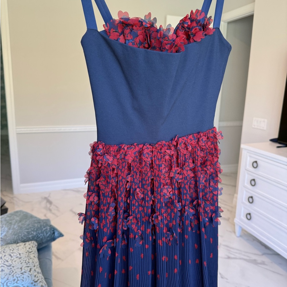 Elegant Navy and Red woman’s Dress